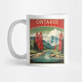 Ontario Canada Vintage Poster Tourism Mug